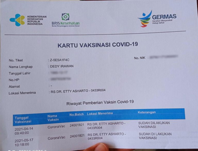 Vaksinasi Kedua Covid-19 di Lingkungan Kemenag Kota Batu - PIAT 7