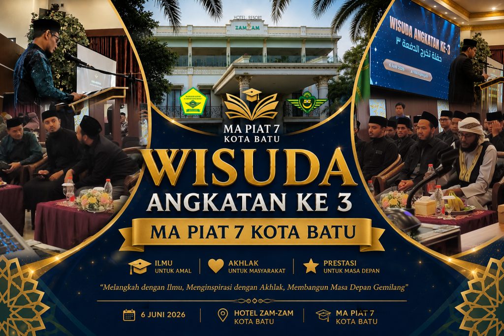 Wisuda MA PIAT 7 Angkatan Ke-3 di Hotel Zam-Zam Kota Batu